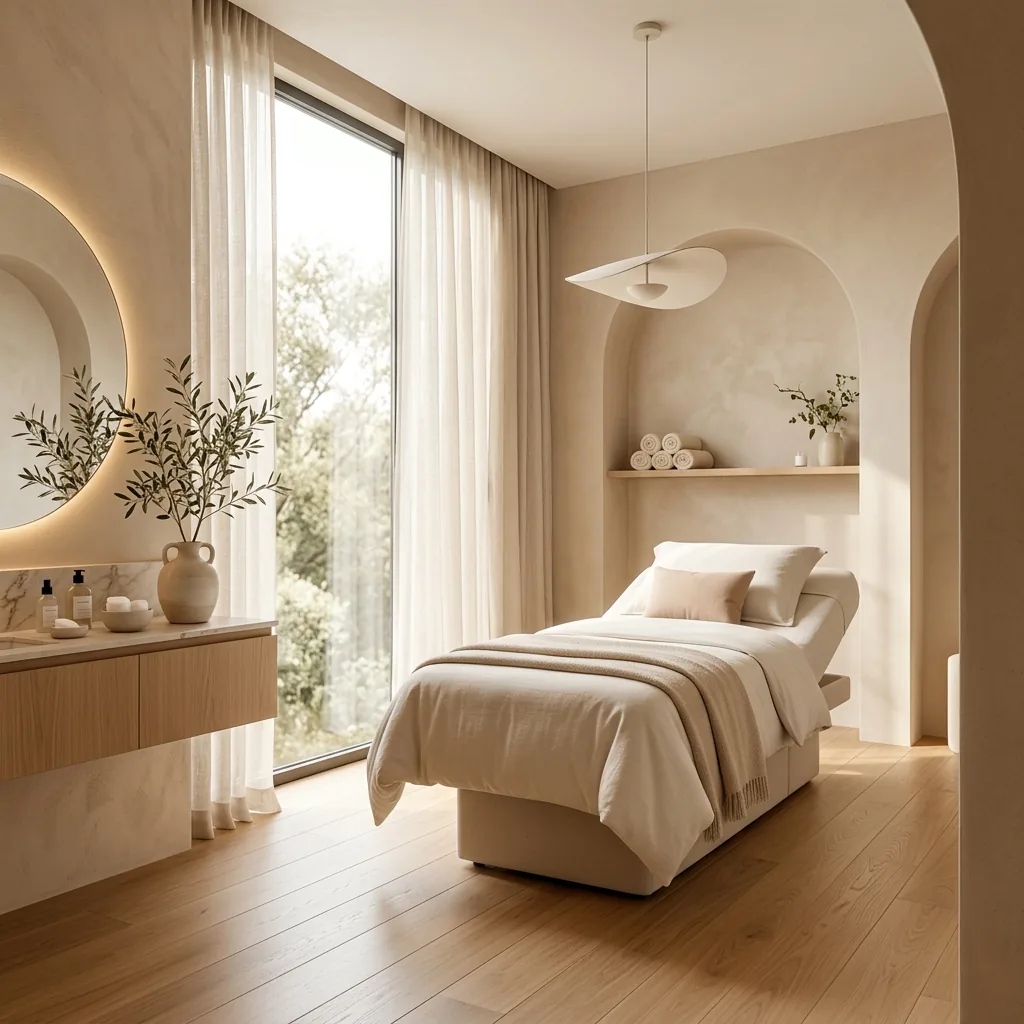 Behandlungsraum im Aera Aesthetic Atelier — helle, ruhige Atmosphäre